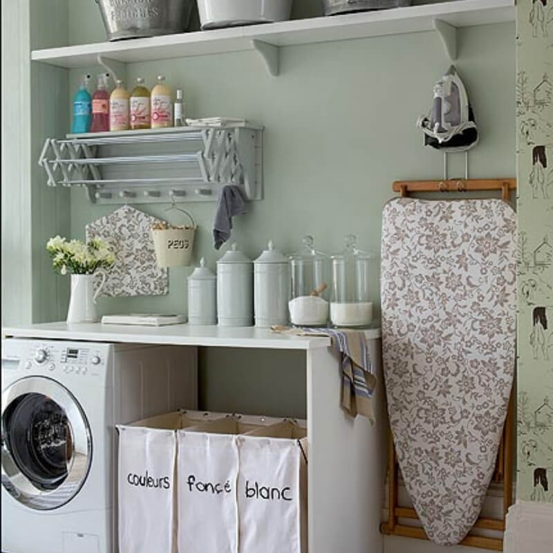 laundry design ideas compact storage in laundry