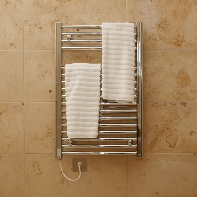 heated towel rail bathroom renovation