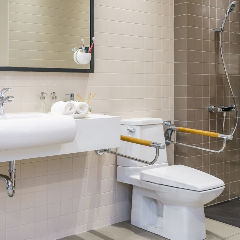 toilet support rail bathroom safety for disabled and elderly bathroom renovations for seniors