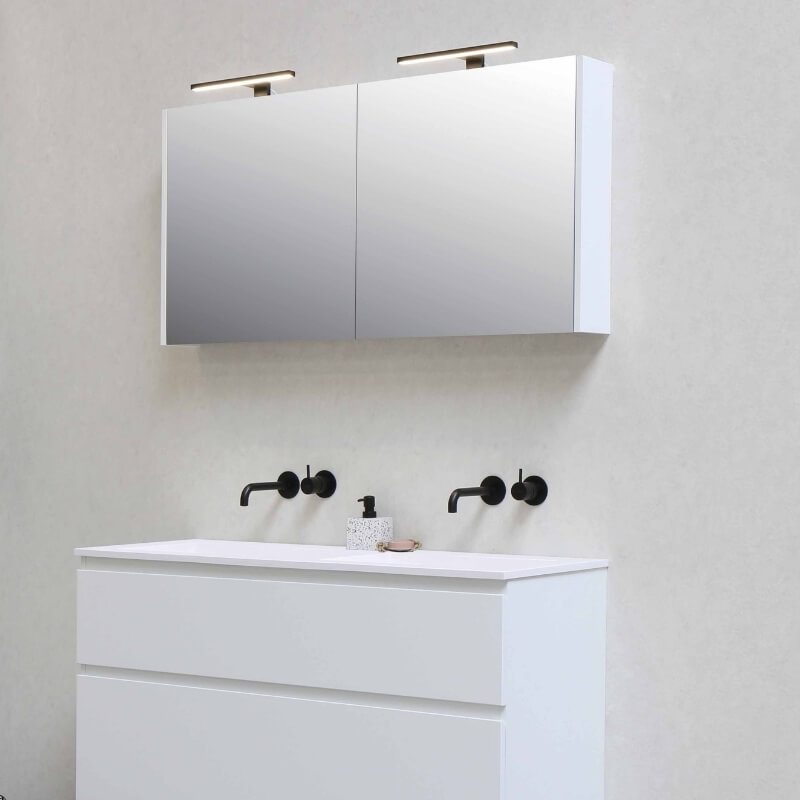 bathroom storage ideas - cabinet vanity mirror