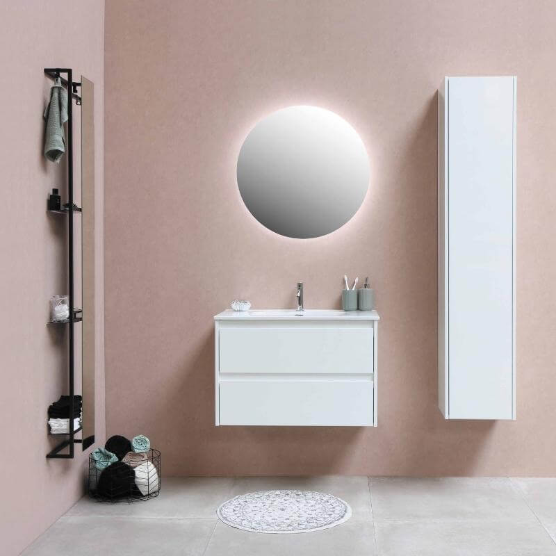 pink bathroom colour scheme design ideas